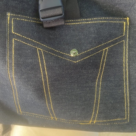 Jean Paul Gaultier Solid Denim Backpack main image 6